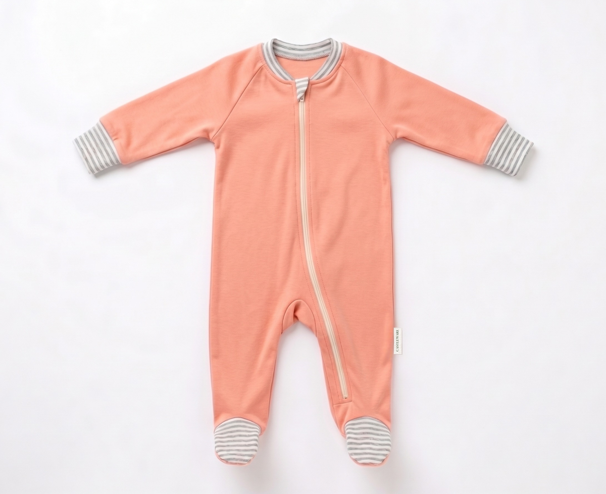 ❄️ Organic Cotton Fleece Footed Sleeper TOG 2.0