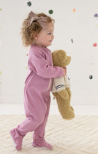 Organic Cotton Rib Knit Footie Pajama TOG 1.5 Footie Pajamas CastleWare Baby Cropped-lilac-footie