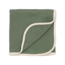 Organic Cotton Rib Knit Receiving Blanket TOG 1.5 Moss Green CastleWare Baby 125-36-OS