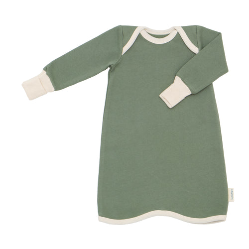 Newborn Organic Cotton Fleece Gown TOG 2.0 Moss Green Newborn - 6 months CastleWare Baby Fleece-NBGown-Moss-Green132-36-OS_01