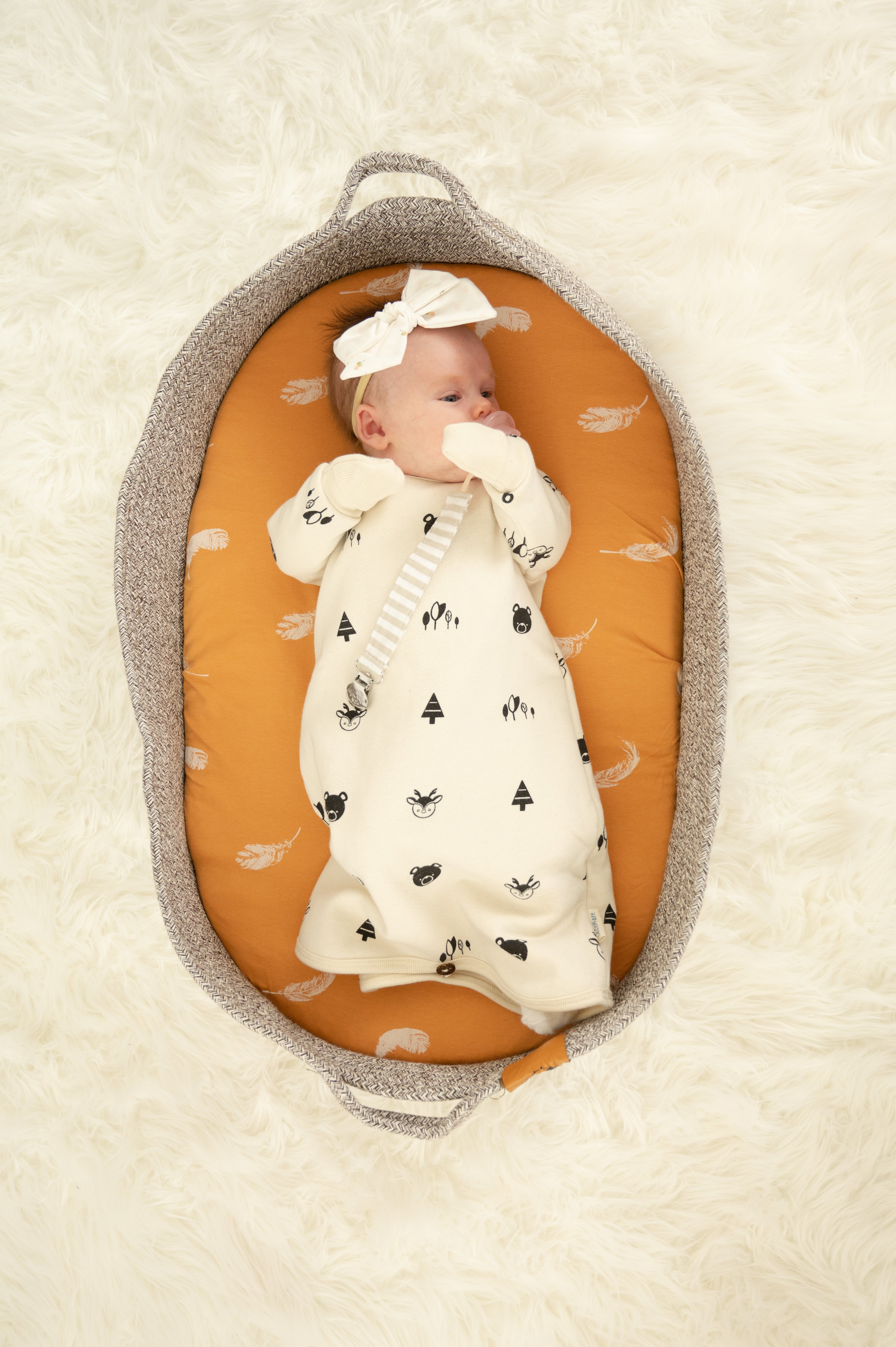 Newborn Organic Cotton Fleece Gown TOG 2.0 CastleWare Baby Z62_8771