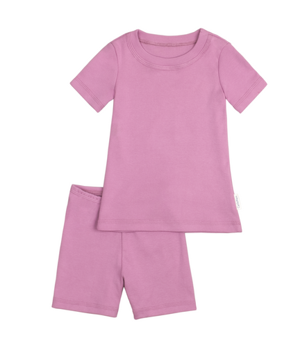 Organic Cotton Shorty Pajama And Play Set Lilac Pajama and Play Set CastleWare Baby 709-15-Lilac-Set-Website