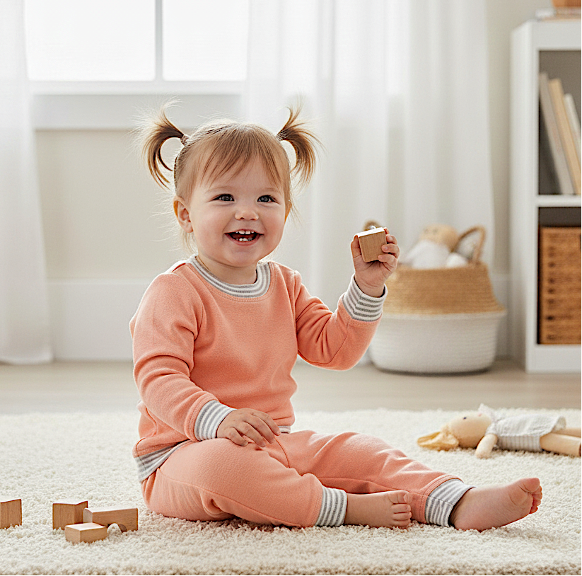 Organic Cotton Fleece Pajama and Play Set TOG 2.0 Pajama and Play Set CastleWare Baby ClarainCandyCoral