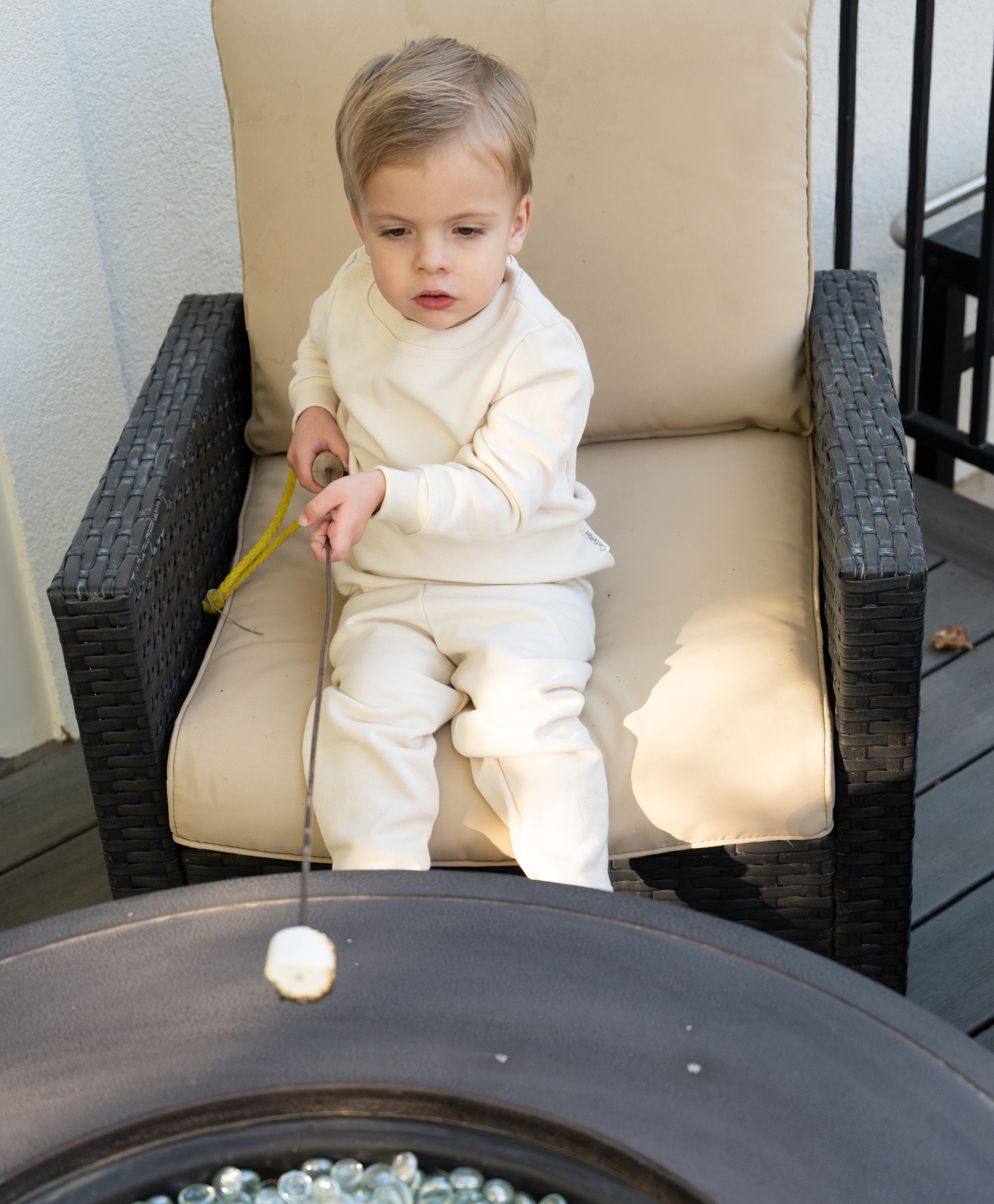 Organic Cotton Fleece Pajama and Play Set TOG 2.0 Pajama and Play Set CastleWare Baby Natural-fleece-PJ-set