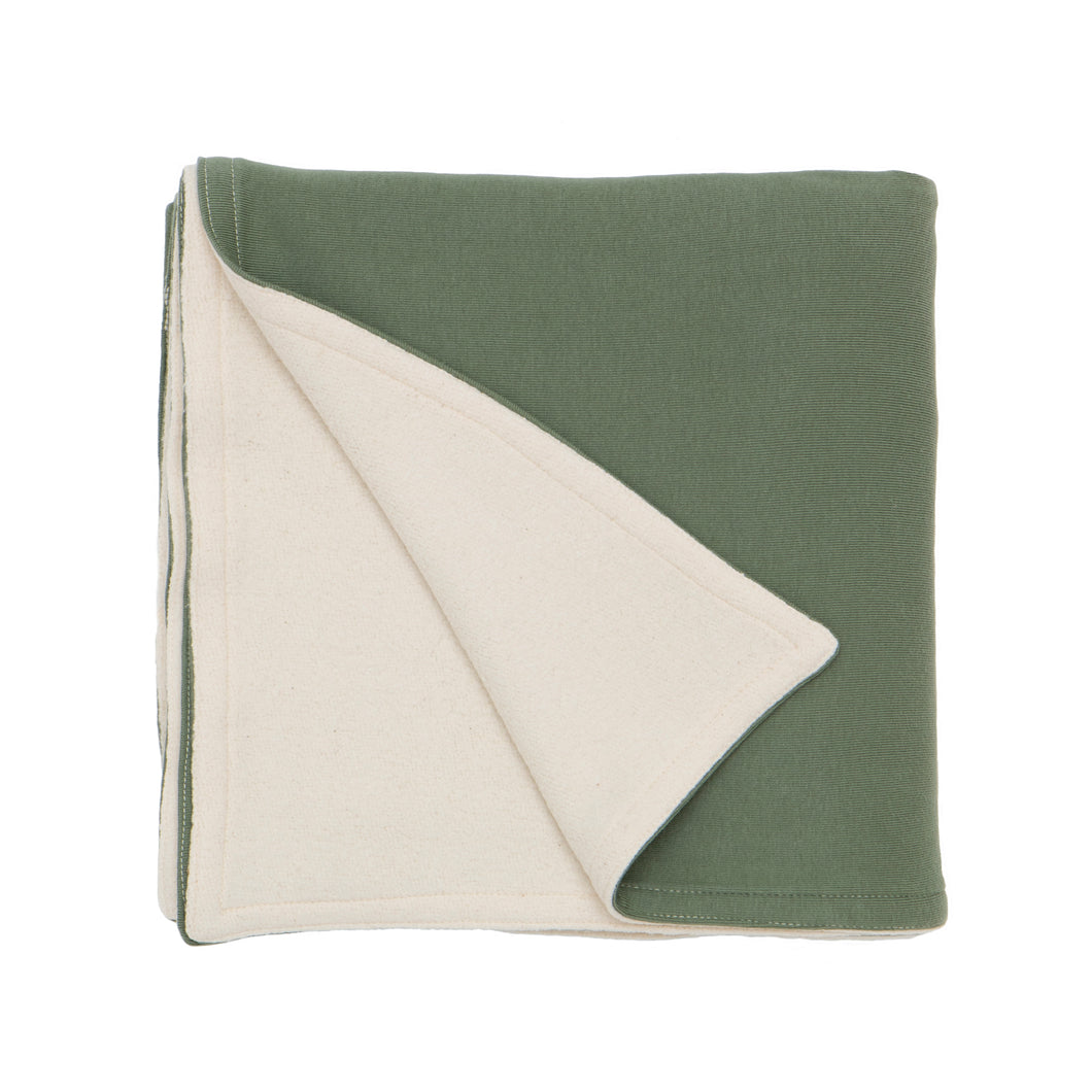 Organic Cotton Fleece Twin Blanket - Adult Throw - TOG 3.0 Moss Green Blankets CastleWare Baby 127-36_3e0342a6-eeb4-4b3b-b758-4ade7f5ff3cd