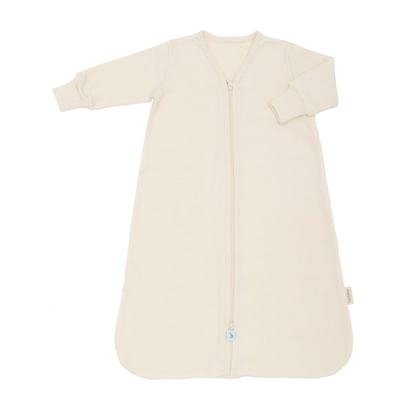 Long Sleeve Organic Cotton Rib Knit Sleeper Bag TOG 1.5 Natural (undyed) Sleeper Bag CastleWare Baby 905-00-S2020_1d9c5f57-6afa-4d1e-9475-34b910f6c713