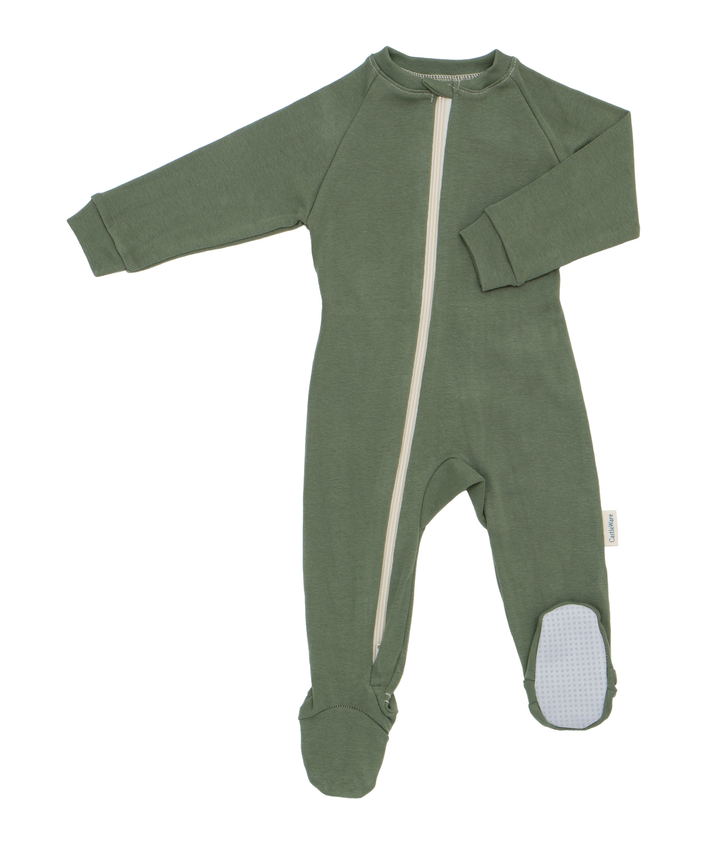 Organic Cotton Fleece Footed Sleeper TOG 2.0 Footie Pajamas CastleWare Baby 910-36-M_dcc58390-3e83-44ca-a0d3-aef902b28695