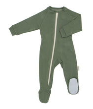 Organic Cotton Fleece Footed Sleeper TOG 2.0 Moss Green Footie Pajamas CastleWare Baby 910-36-M_dcc58390-3e83-44ca-a0d3-aef902b28695