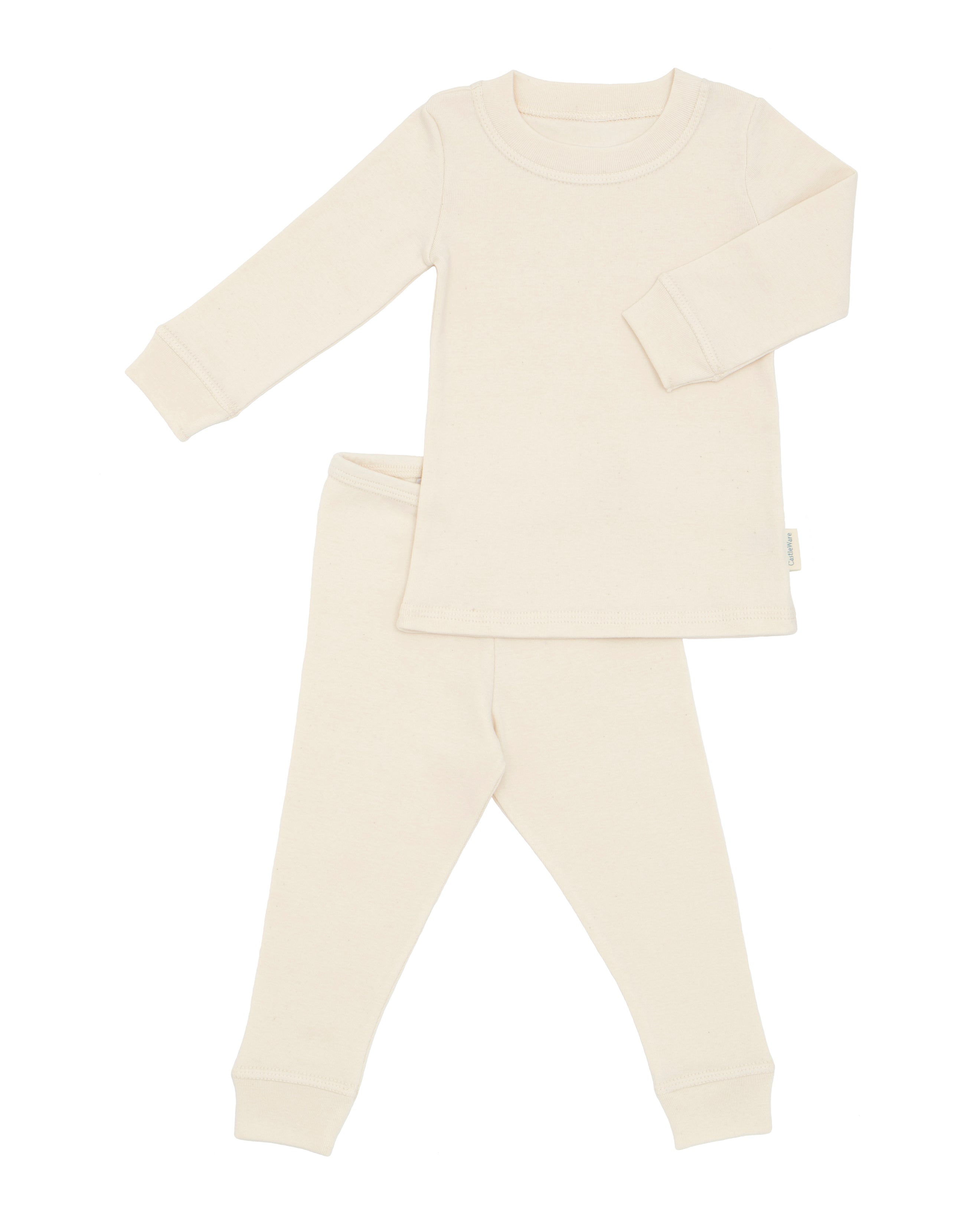 Organic Cotton Rib Knit Pajama and Play Set TOG 1.5 Natural (undyed) Pajama and Play Set CastleWare Baby 912-00-Lshopify2_d61ea758-0497-4fda-b33c-2eed53b3a861