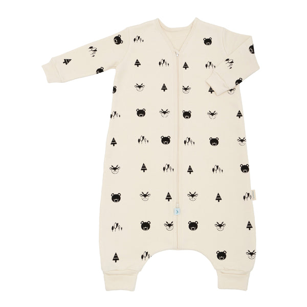 Long Sleeve Organic Cotton Fleece Sleeper Bag For Walkers TOG 2.0 Black Forest Print Toddler Sleeper Bag CastleWare Baby 923-38-L_edit_e8afa2c0-9614-44d0-ba6b-355a3793b9c1