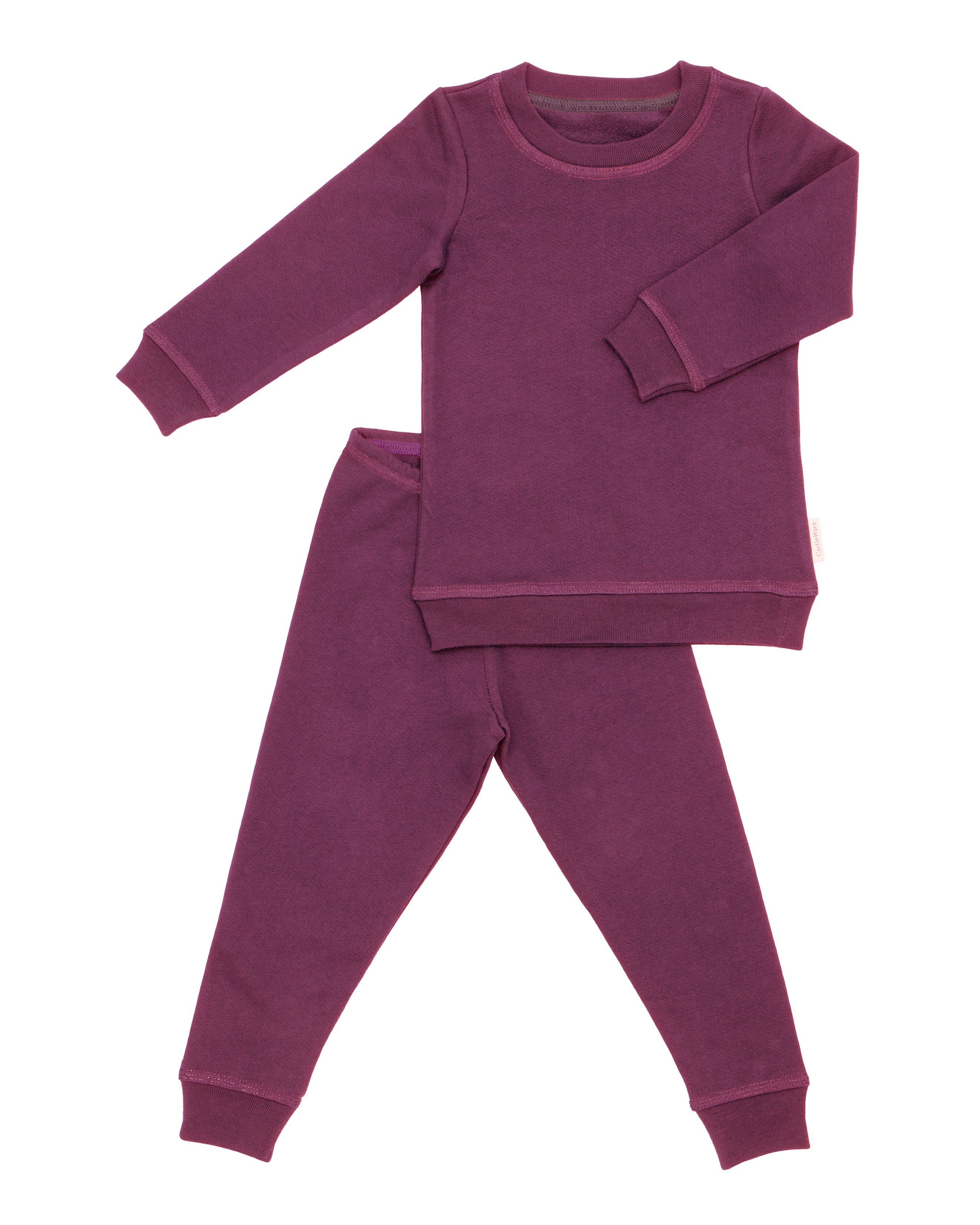 Junior Womens Pink & Blue 3 Piece Fleece Pajamas Sleep Set with