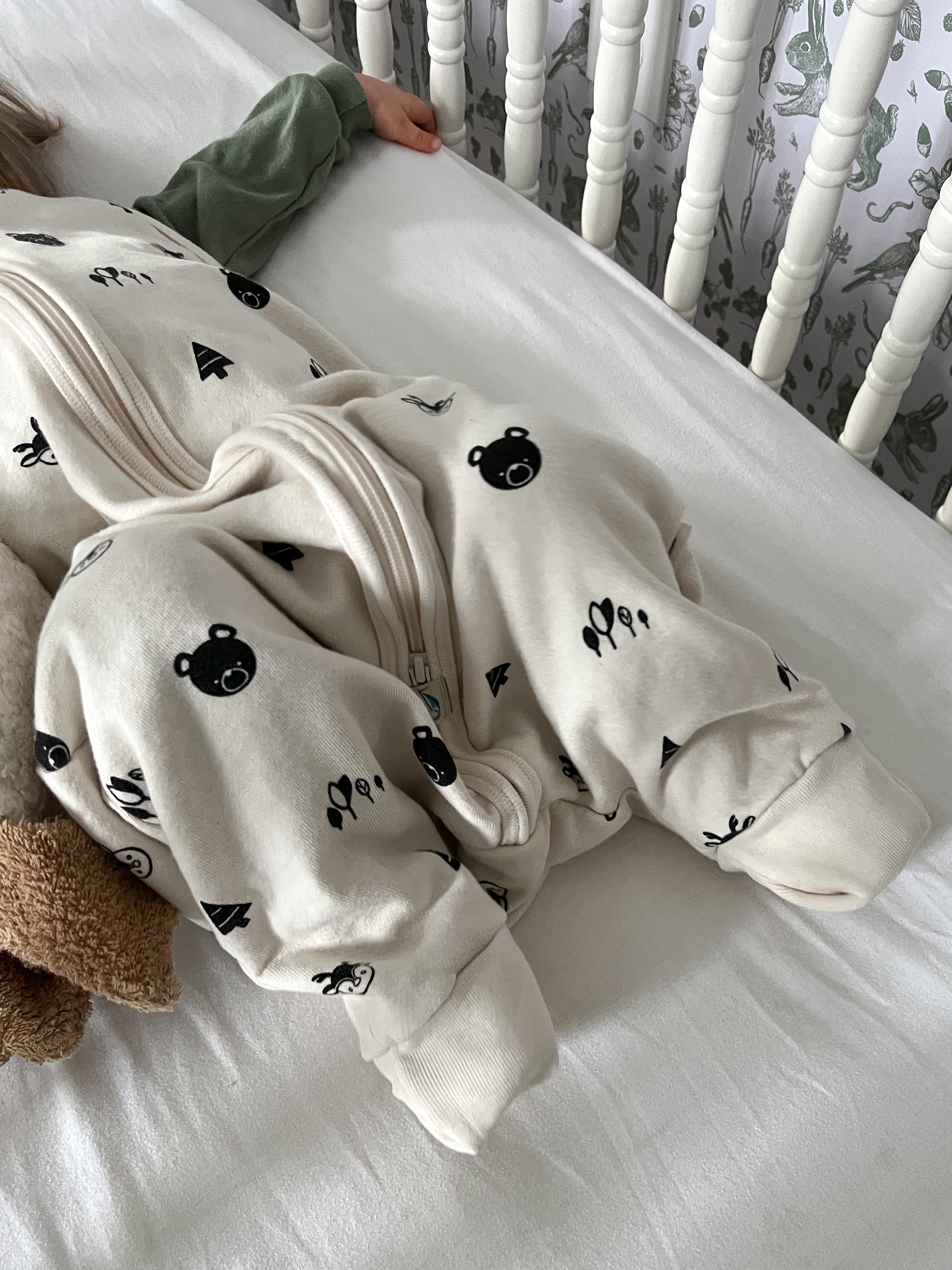 Sleeveless Organic Cotton Fleece Sleeper Bag For Walkers TOG 2.0 Sleep Sack for Walkers CastleWare Baby Bag-Walkers-Cuffs-Closed_8167e99a-9940-4fc1-ba0a-b0287912a20f