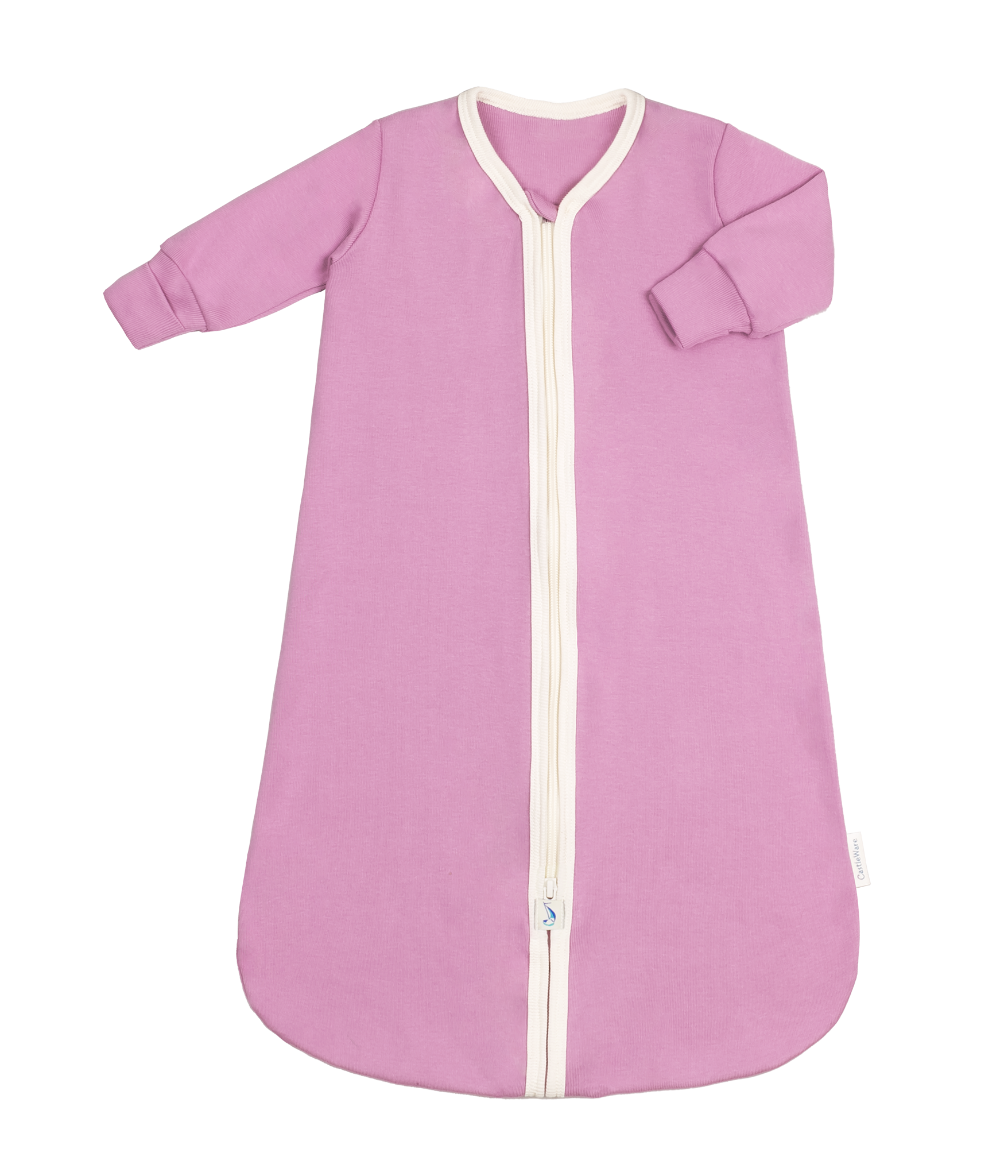 Long Sleeve Organic Cotton Rib Knit Sleeper Bag TOG 1.5 | CastleWare