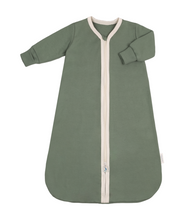 Long Sleeve Organic Cotton Rib Knit Sleeper Bag TOG 1.5 Moss Green Sleeper Bag CastleWare Baby CastleWare-Website-Sleeper-Moss