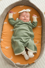 Newborn Organic Cotton Rib Knit Gown TOG 1.5 CastleWare Baby Mossgreen-Newgowngown