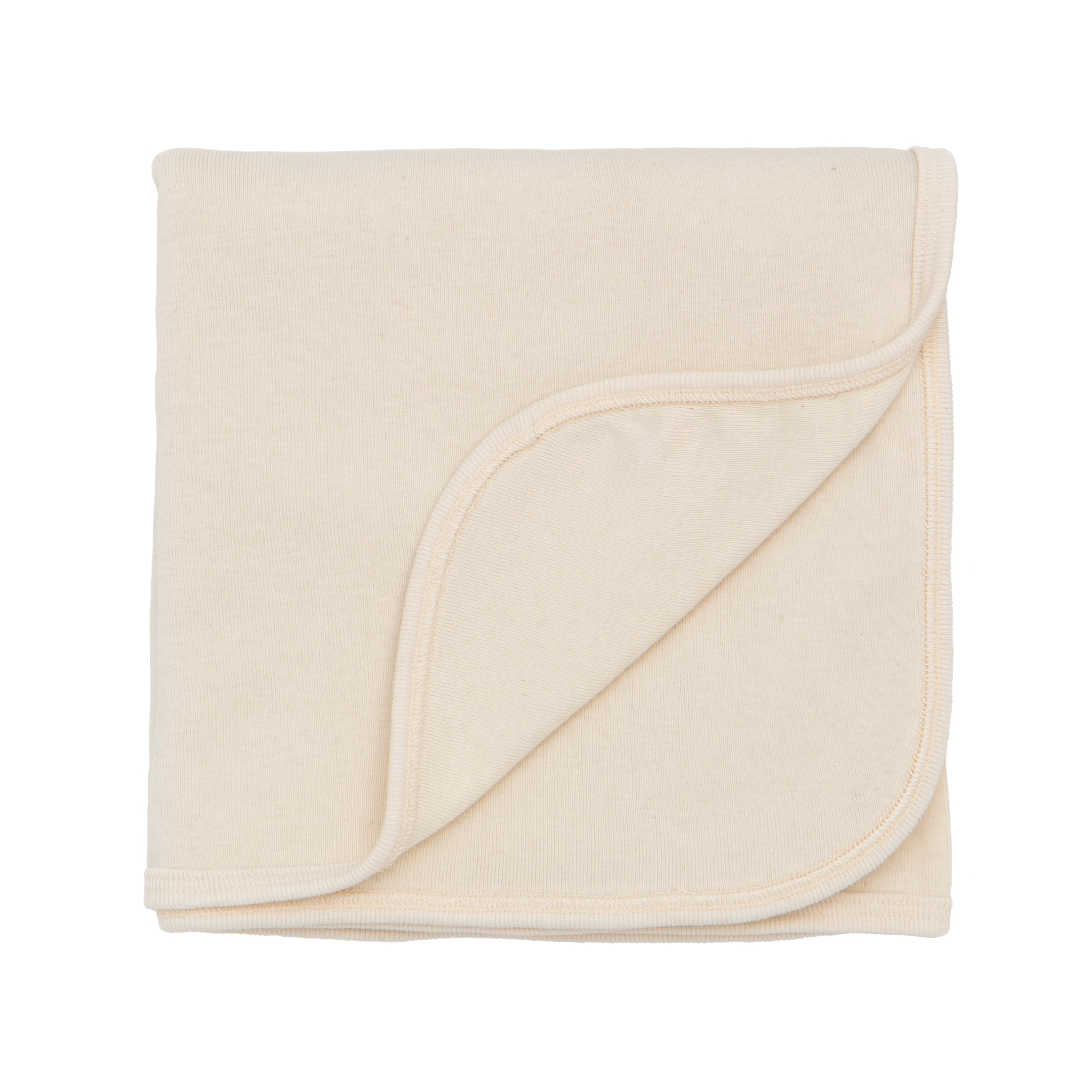 Organic Cotton Rib Knit Receiving Blanket TOG 1.5 Natural (Undyed) CastleWare Baby Rib-Knit-Swaddle-blanket-Natural
